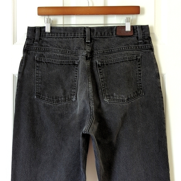 L.L. Bean 90's Vintage Original Fit Traditional High Rise Denim Jeans Black 16 - Picture 5 of 15